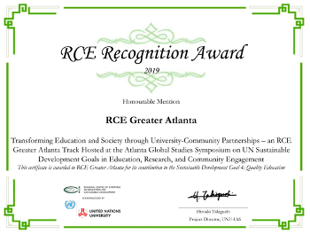 RCE Recognition Award 2019